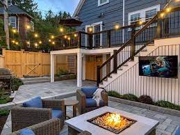 Beautiful Patio Designs With Tvs And