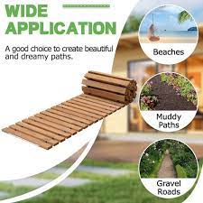 Wooden Edging Pathway Walkway Roll Out