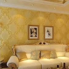 Metallic Gold Embossed Wallpaper