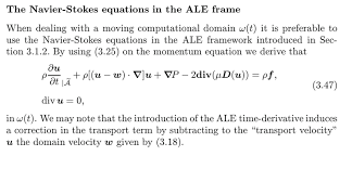 Domain Velocity In Ale Physics