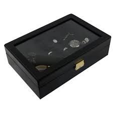 Black Leatherette Jewellery Display Box