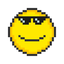 Cool Face Icon Pixel Art Emoticons