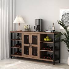 Urtr Oak Wine Bar Cabinet For Liquor