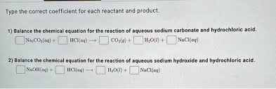 Solved Balance The Chemical Equation