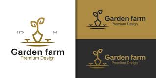 Vintage Gardener Linear Logo Design