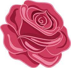 Isolated Icon Of Rose In Pink Color