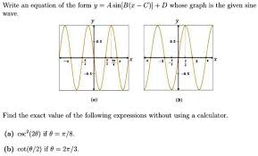 D Whose Graph Is The Given Sine Wave