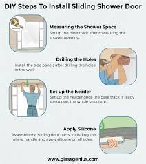 Sliding Shower Door Installation A