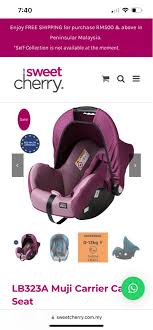 Brand New Sweet Cherry Carrier Car Seat