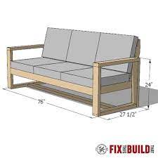 Modern 2x4 Outdoor Sofa Plans Fix