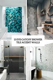 15 Eye Catchy Shower Tile Accent Walls