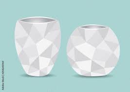 Vase Polygon Vector Ilration 3d