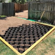 Wellco 10 Ft X 26 Ft X 2 In Plastic Pavers For Landscaping Ground Geo Grid Driveway Ground Black