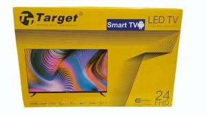 Black Target 24inch Smart Tv Plastic