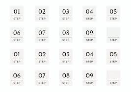 Free Vectors Step Number Icon 2 Color Set