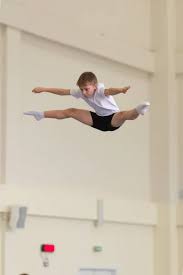 kids gymnastics beam stock photos