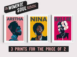 Nina Simone Print Aretha Franklin