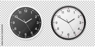 Office Clock Icon Set Design Template