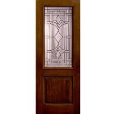 Decorative Glass Fiberglass Doors