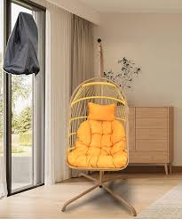 Indoor Outdoor Egg Chair With Stand And