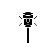 Solar Garden Light Lamp Line Icon