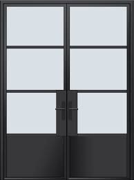 Steel Frame Glass Exterior Doors