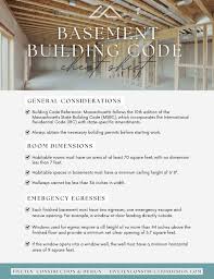 Finished Basement Building Code Cheat