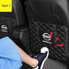 Car Seat Backrest Kick Pad Leather Anti