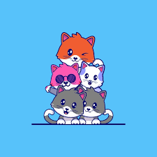 Cat Cartoon Vector Icon Cute And Kawaii