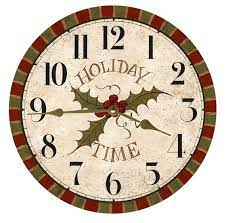 Holiday Wall Clock Clock