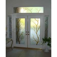 Etched Trees Glass Door Lucknow India