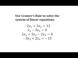 Solve A System Of Linear Equations