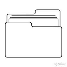 File Folder Icon Outline Ilration