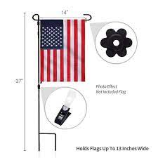 Wrought Iron Garden Flag Stand