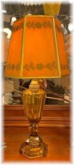 Amber Glass Table Lamp Lightworks