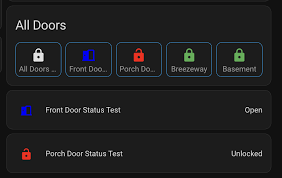 Combined Lock Door Status In Single