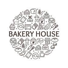 Bakery Signs Round Design Template Thin