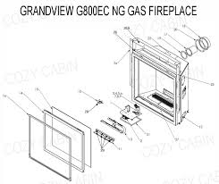 Grandview Natural Gas Fireplace G800ec