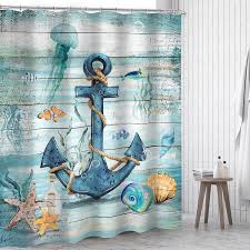 Newhomestyle Coastal Anchor Shower