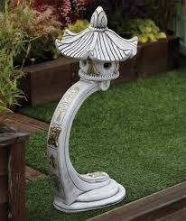Curved Japanese Pagoda Stone Garden