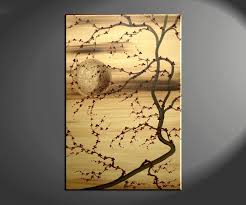 Plum Blossom Painting Deep Rich Gold