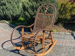 Wicker Rocking Chair Organic Rattan