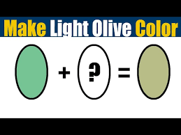 Color Mixing To Make Light Olive
