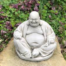 Laughing Buddha Garden Ornament Statue