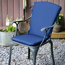 Curve Back Garden Chair Cushion Blue