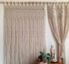 Unique Macrame Curtain Wall Hanging