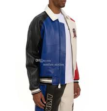 Colour Block Icon Aviator Jacket