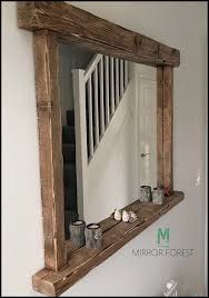 Farmhouse Tealight Shelf Mirror