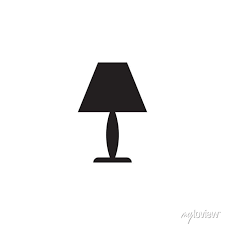 Table Lamp Icon Vector Ilration