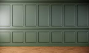 Green Classic Wall Panel And Wooden